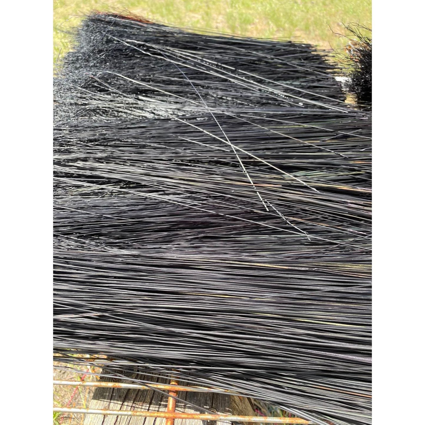 BROOM MAKING: DYED (and natural) BROOM CORN