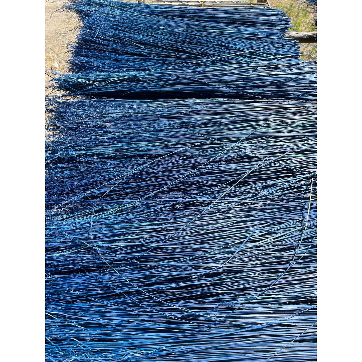 BROOM MAKING: DYED (and natural) BROOM CORN