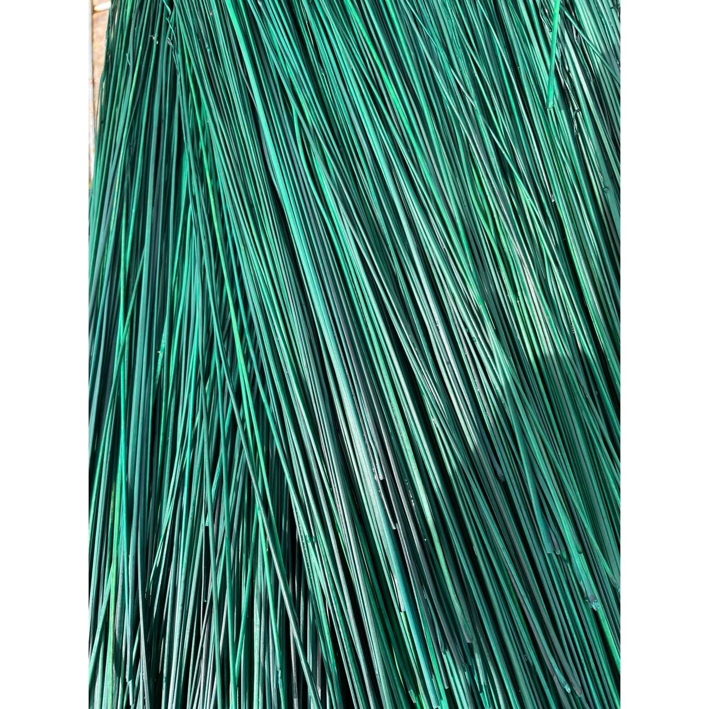BROOM MAKING: DYED (and natural) BROOM CORN