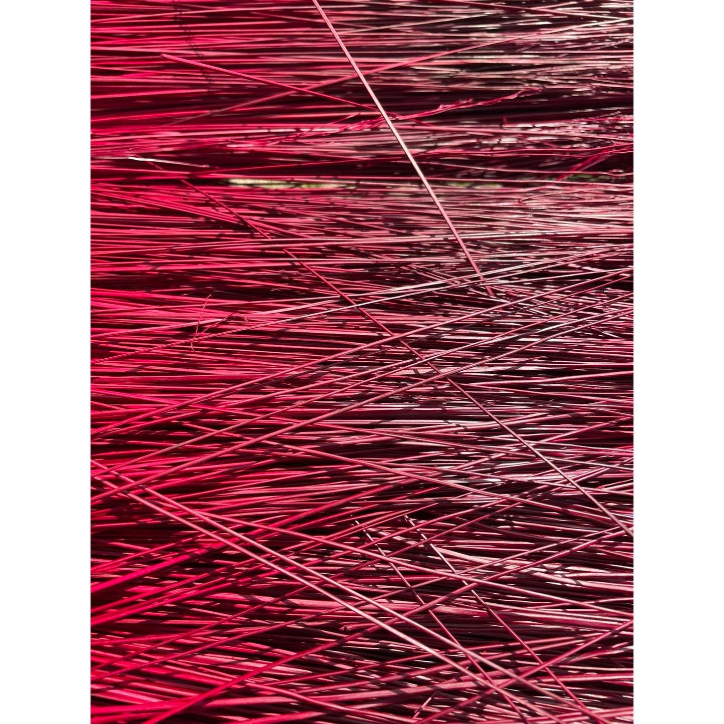 BROOM MAKING: DYED (and natural) BROOM CORN