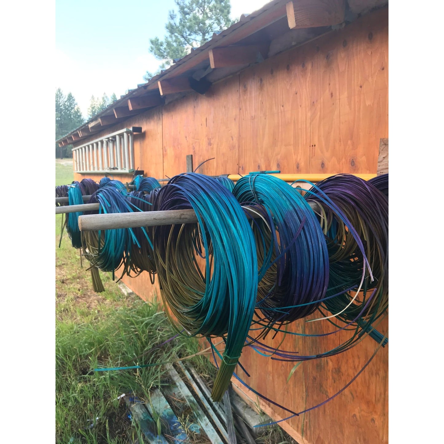 3/16" Flat Space Dyed Reed 1 pound