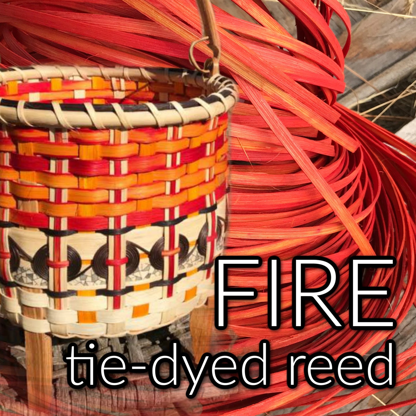 1/2 Flat Fire Tie Dye Reed