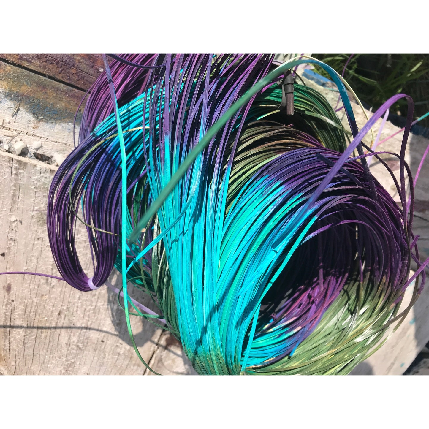 1/2" Flat Space Dyed Reed 1 pound