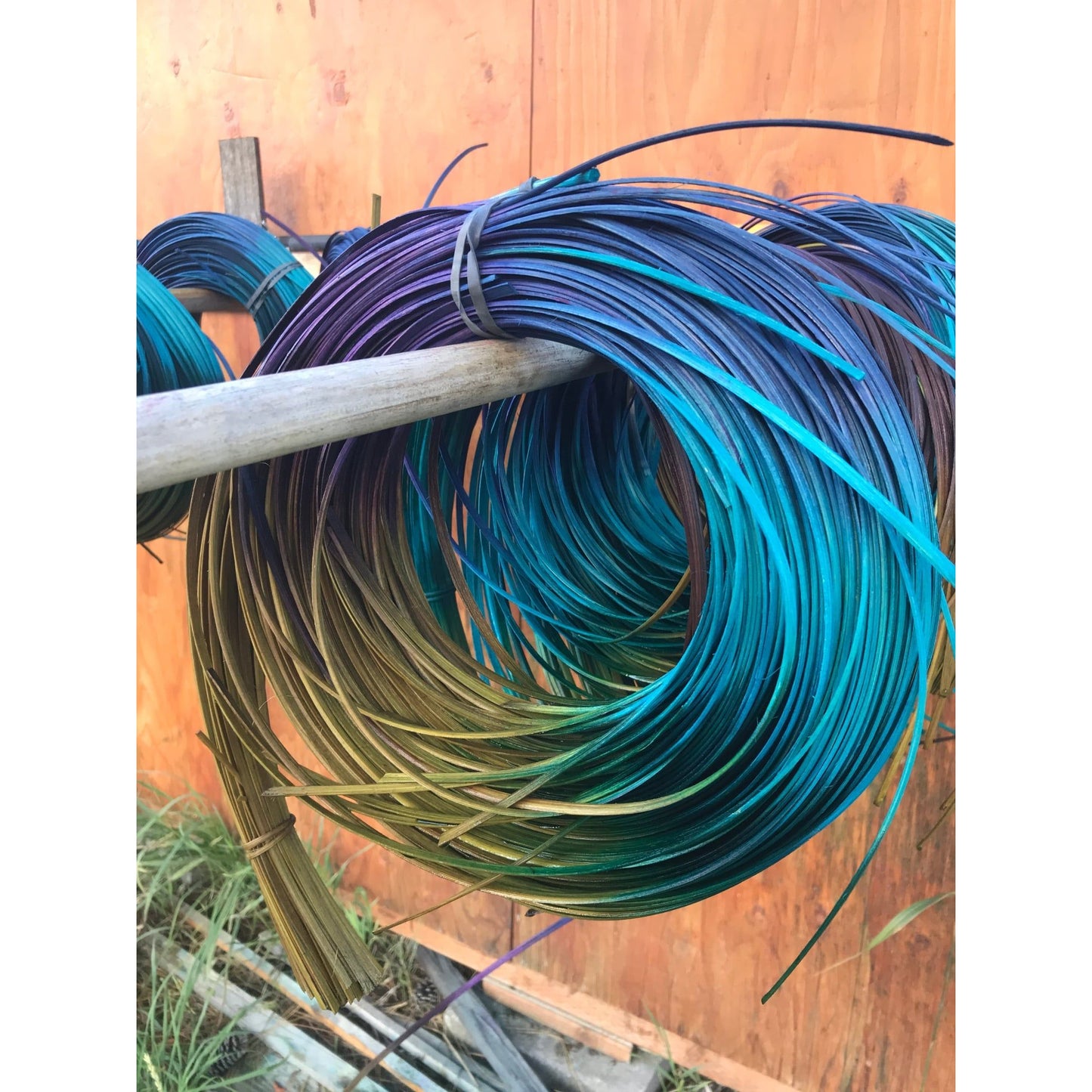 1/2" Flat Space Dyed Reed 1 pound