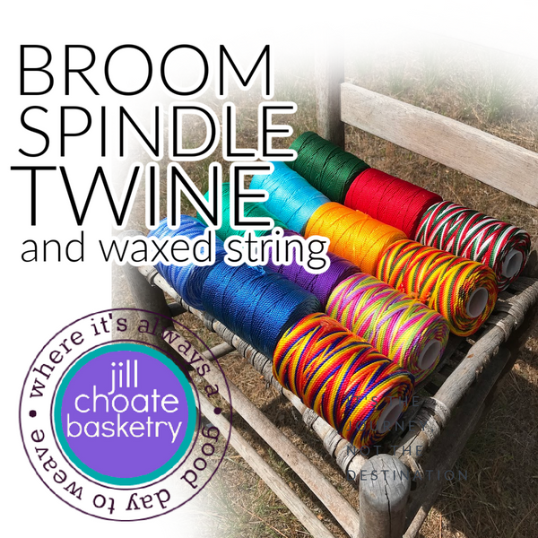 BROOM: nylon twine and waxed string