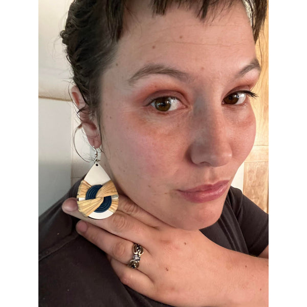 Blue Infinity ear-BLING