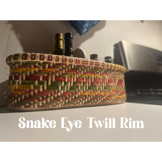Snake Eye Twill Rim Tutorial
