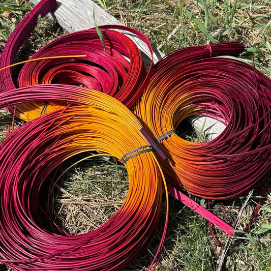 DYE HOUSE ROCKS:  1/2" Flat Wild Rose Reed