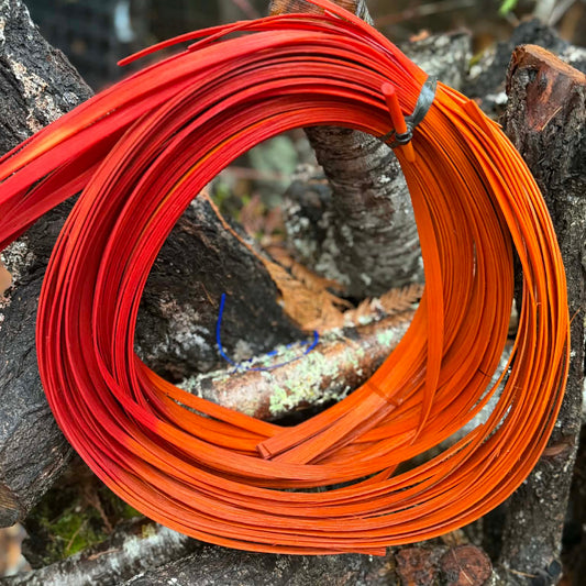 Orange Ombre 1/2" Reed One Pound