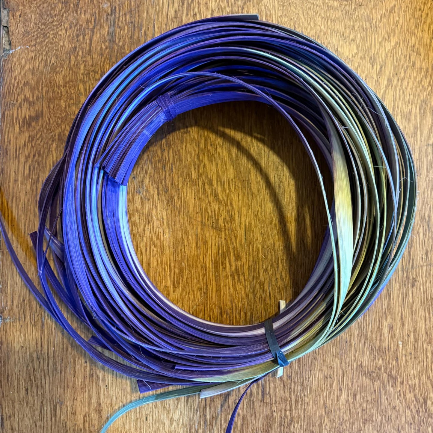 DYE HOUSE ROCKS: 1/2" Chartreuse/Purple Bi Dye