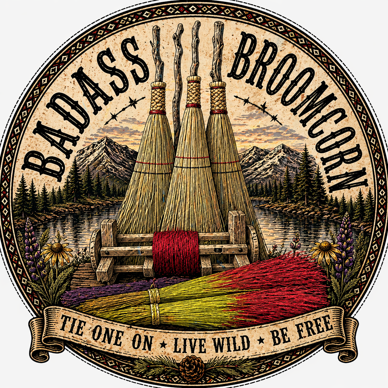 BADASS DYED BROOMCORN
