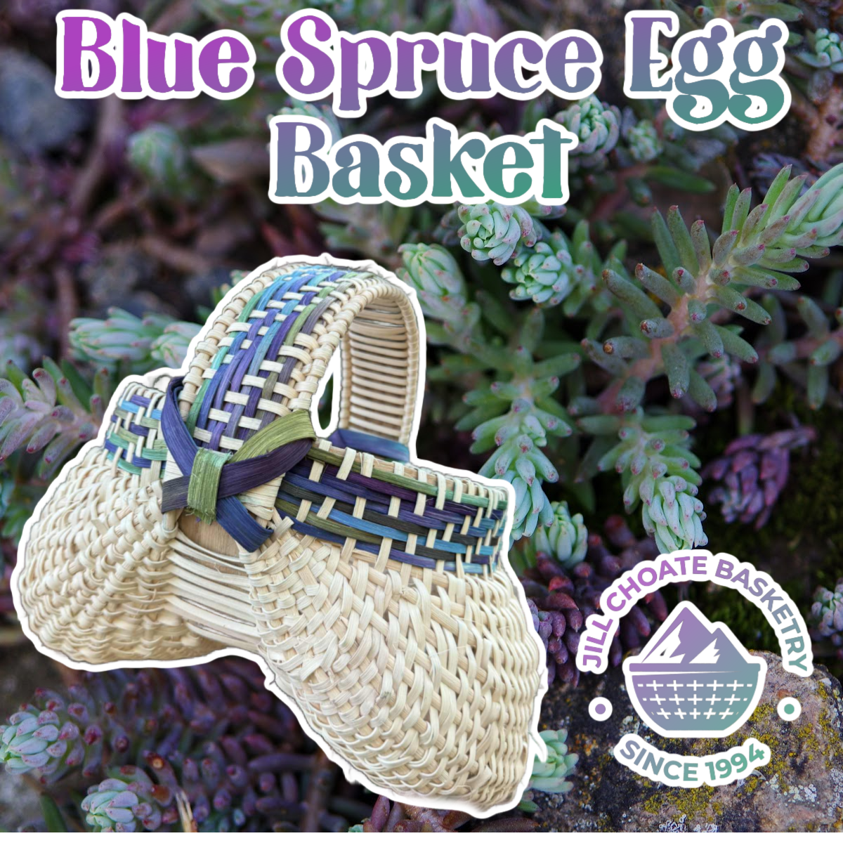 Blue Spruce Egg Basket