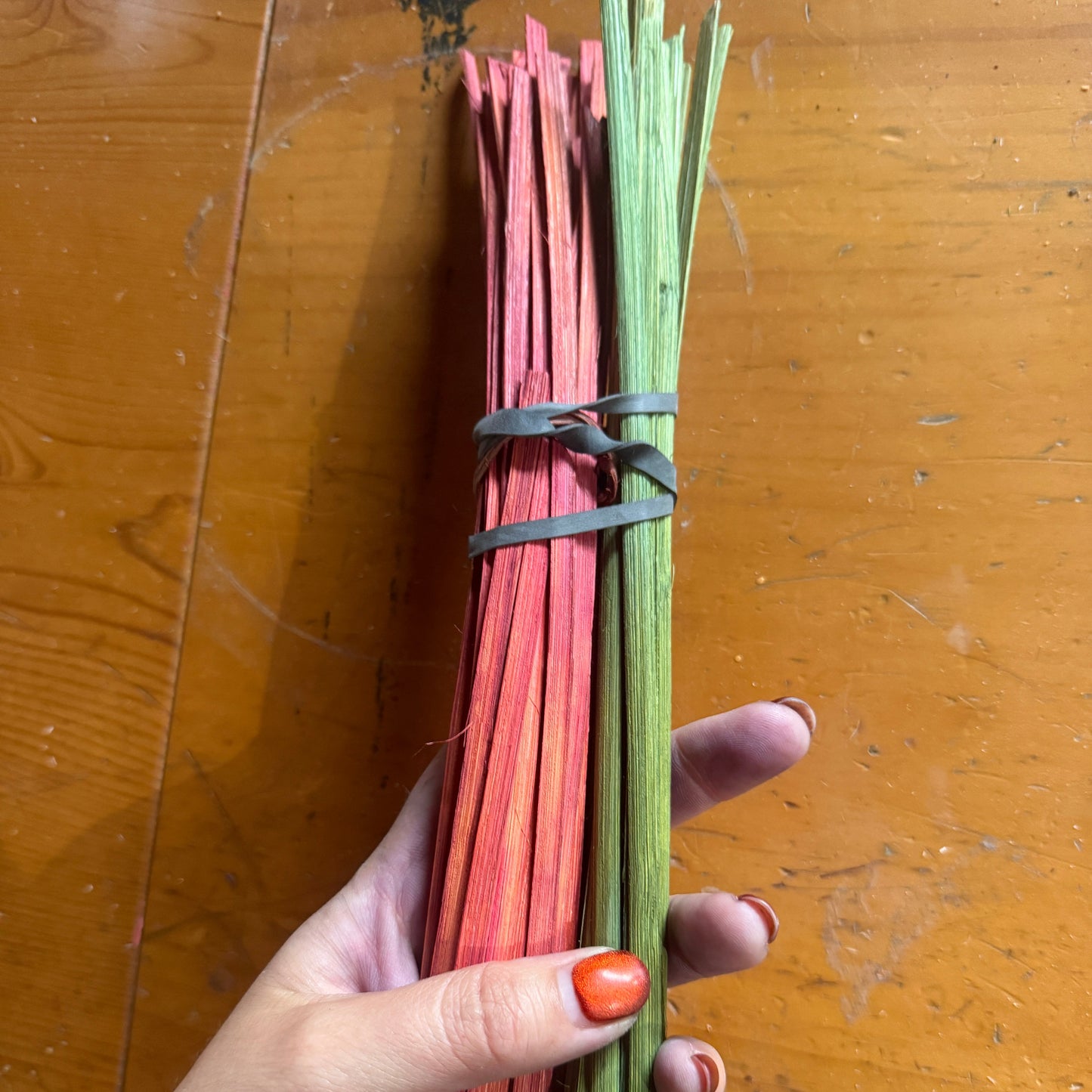 Grab and Go Bundle: 3/16" Fire Tie Dye and 1/4" Avocado.
