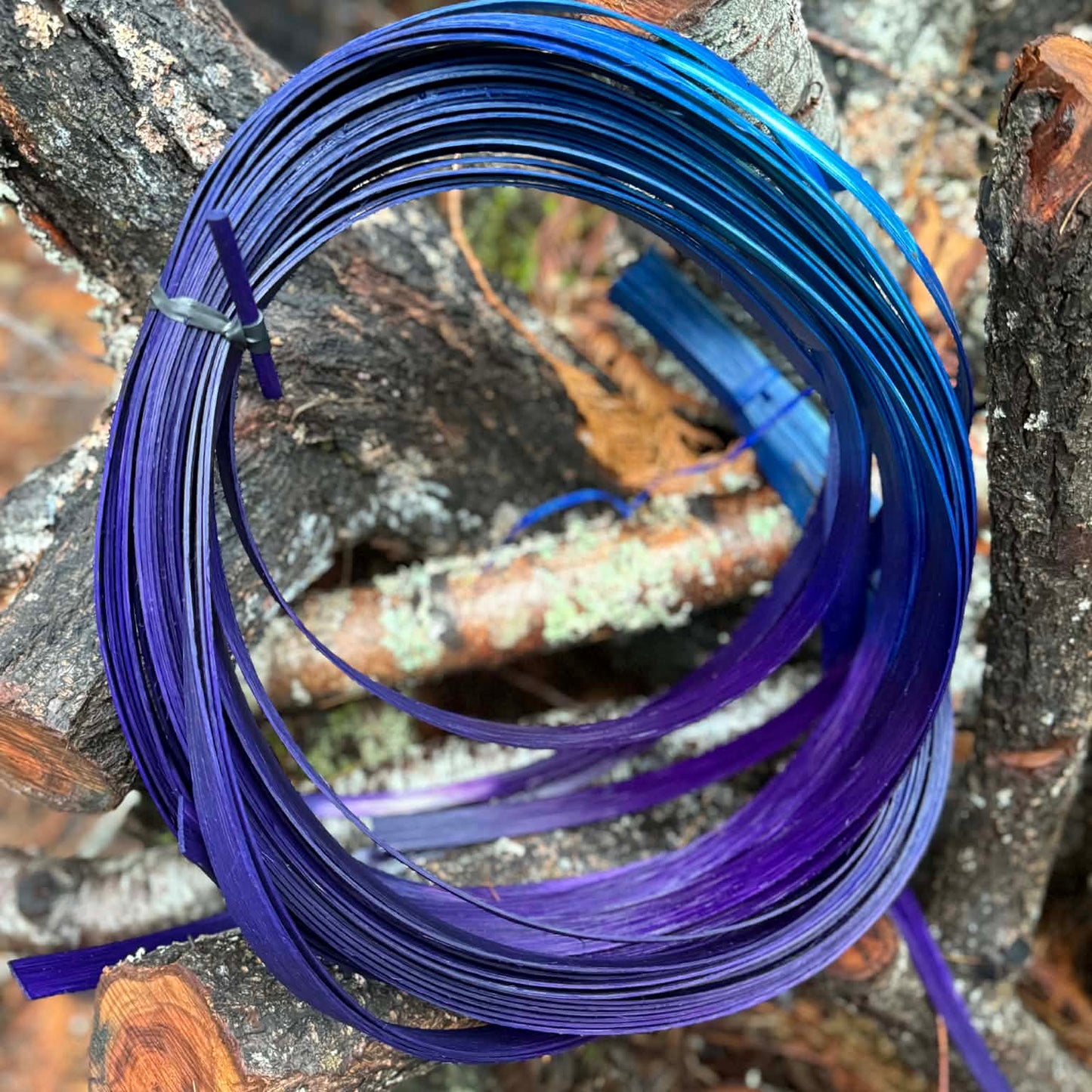 Purple Ombre 3/4" Reed One Pound