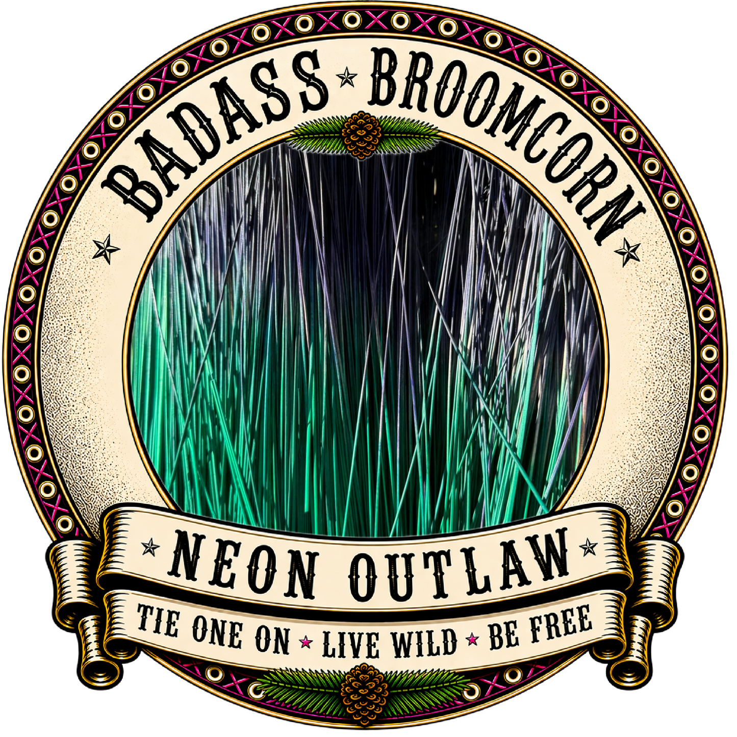 BADASS DYED BROOMCORN