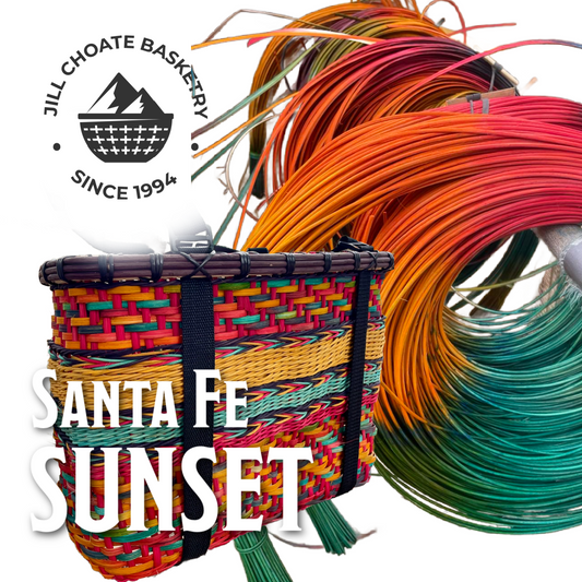 SANTA FE SUNRISE: 2.50 MM HAMBURG CANE Space Dye Reed 1  coil