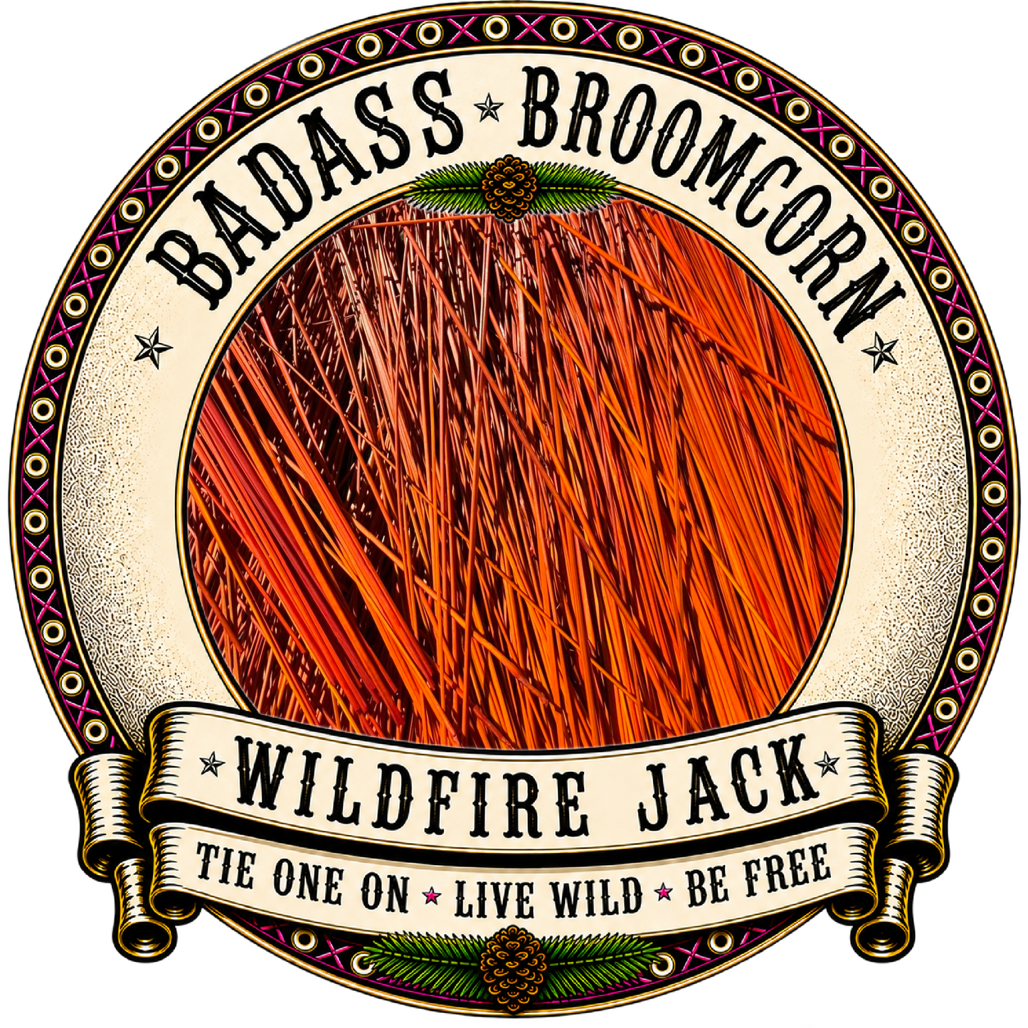 BADASS DYED BROOMCORN